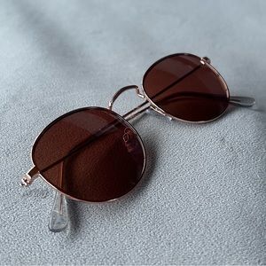 Round Frame Sunglasses ~ Rose Gold